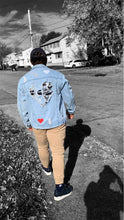 Load image into Gallery viewer, Distressed Denim Jacket
